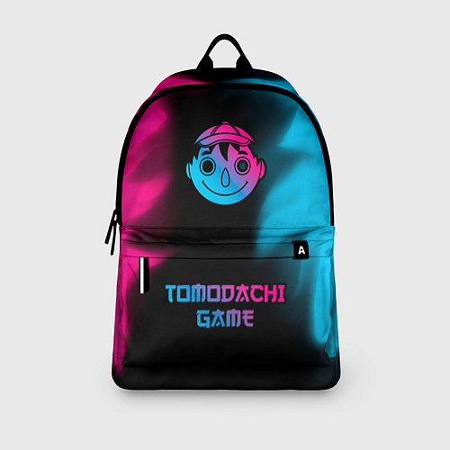 Рюкзак Tomodachi Game - neon gradient: символ, надпись / 3D-принт – фото 3