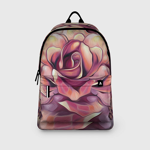 Рюкзак Крупная роза маслом / 3D-принт – фото 3