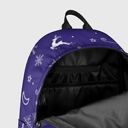 Рюкзак Новый год олени, снежинки, ветер, цвет: 3D-принт — фото 2