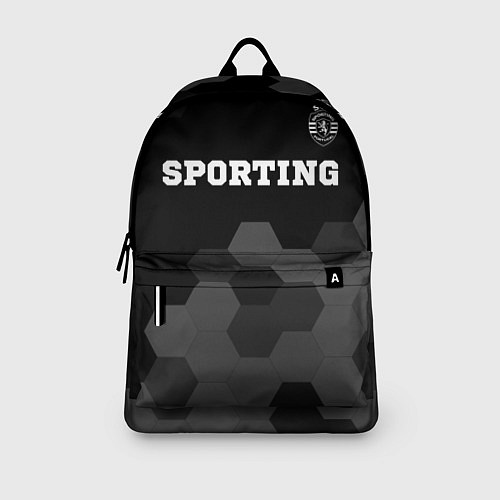 Рюкзак Sporting sport на темном фоне: символ сверху / 3D-принт – фото 3