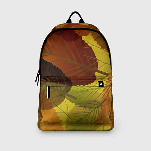 Рюкзак Осенние крупные листья / 3D-принт – фото 3