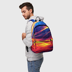Рюкзак Волны неон, цвет: 3D-принт — фото 2