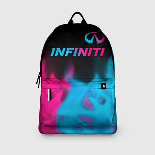 Рюкзак Infiniti - neon gradient: символ сверху / 3D-принт – фото 3