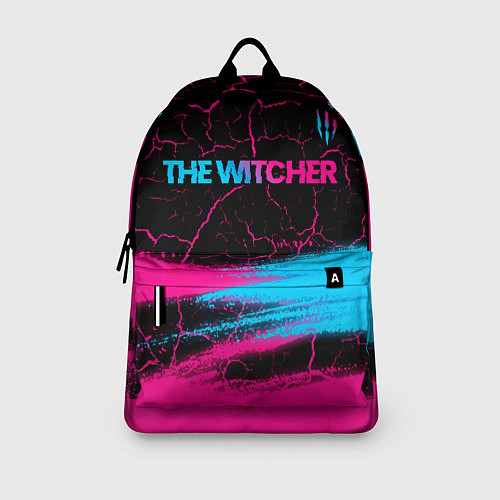 Рюкзак The Witcher - neon gradient: символ сверху / 3D-принт – фото 3