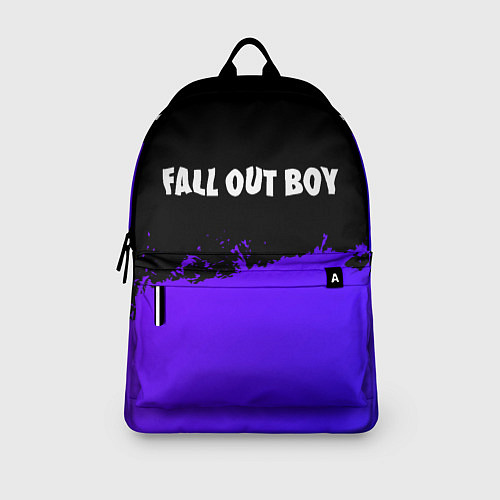 Рюкзак Fall Out Boy purple grunge / 3D-принт – фото 3