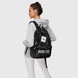 Рюкзак Roblox glitch на темном фоне: символ, надпись, цвет: 3D-принт — фото 2