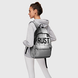 Рюкзак Rust glitch на светлом фоне: символ сверху, цвет: 3D-принт — фото 2