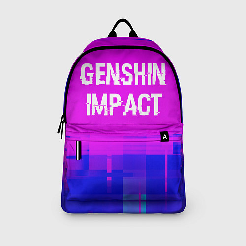 Рюкзак Genshin Impact glitch text effect: символ сверху / 3D-принт – фото 3