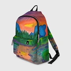 Рюкзак Закат на реке, цвет: 3D-принт