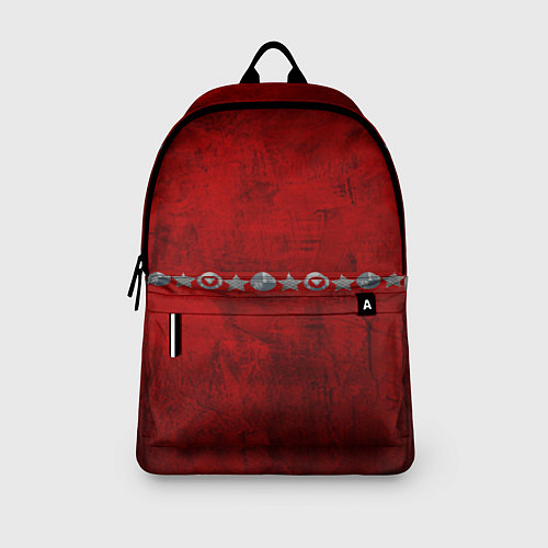 Рюкзак Красный градиент / 3D-принт – фото 3