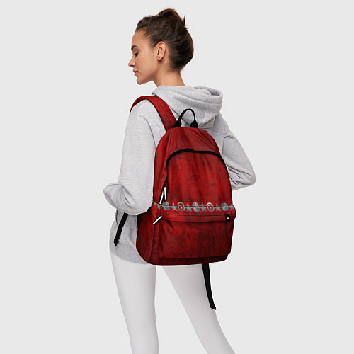 Рюкзак Красный градиент / 3D-принт – фото 6