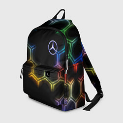 Рюкзак Mercedes - neon pattern, цвет: 3D-принт