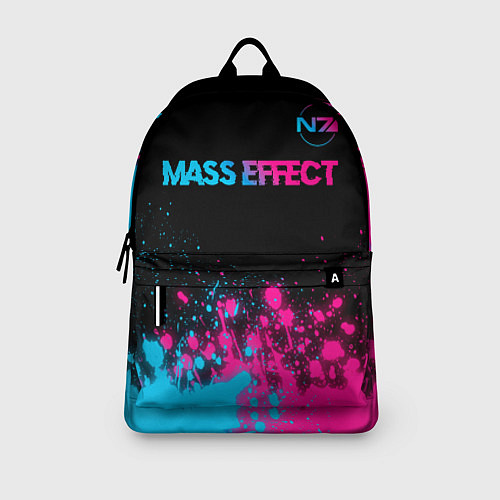 Рюкзак Mass Effect - neon gradient: символ сверху / 3D-принт – фото 3