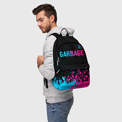 Рюкзак Garbage - neon gradient: символ сверху, цвет: 3D-принт — фото 2