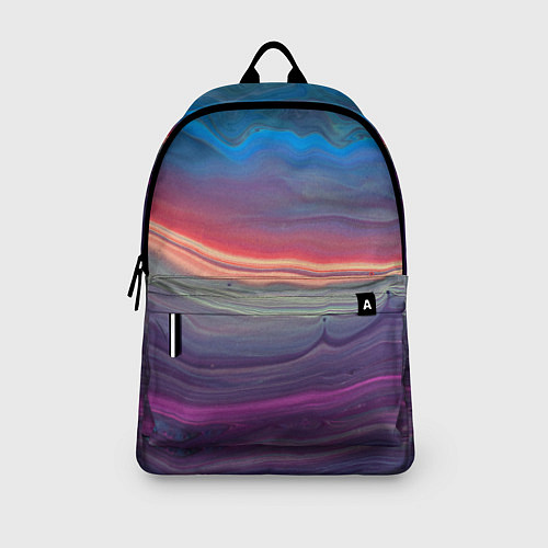 Рюкзак Цветной переливающийся абстрактный песок / 3D-принт – фото 3