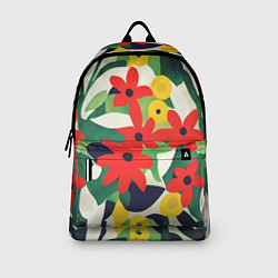 Рюкзак Цветочный яркий паттерн, цвет: 3D-принт — фото 2