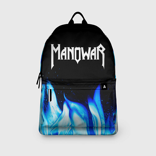 Рюкзак Manowar blue fire / 3D-принт – фото 3