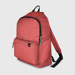 Рюкзак Вязанное полотно - Красное, цвет: 3D-принт