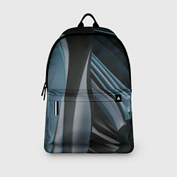 Рюкзак Волнообразные синие пластины во тьме, цвет: 3D-принт — фото 2
