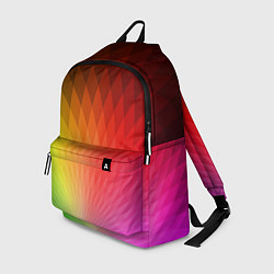 Рюкзак Радужные ромбы, цвет: 3D-принт