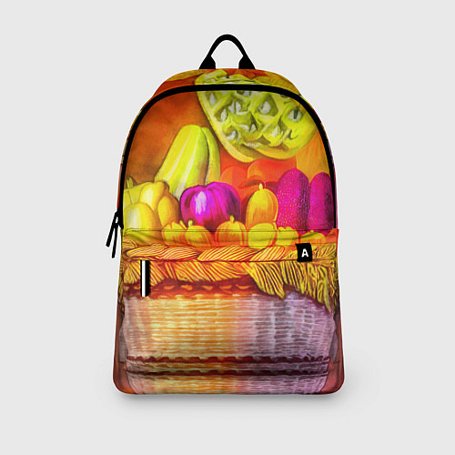 Рюкзак Спелые фрукты и овощи в плетеной корзине / 3D-принт – фото 3