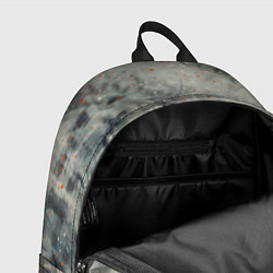 Рюкзак Серый туман и оранжевые краски, цвет: 3D-принт — фото 2