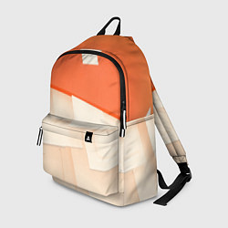 Рюкзак Абстрактные геометрические оранжевые и светлые фиг, цвет: 3D-принт