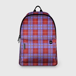 Рюкзак Ткань Шотландка красно-синяя, цвет: 3D-принт — фото 2