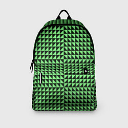 Рюкзак Чёрно-зелёная оптическая иллюзия, цвет: 3D-принт — фото 2
