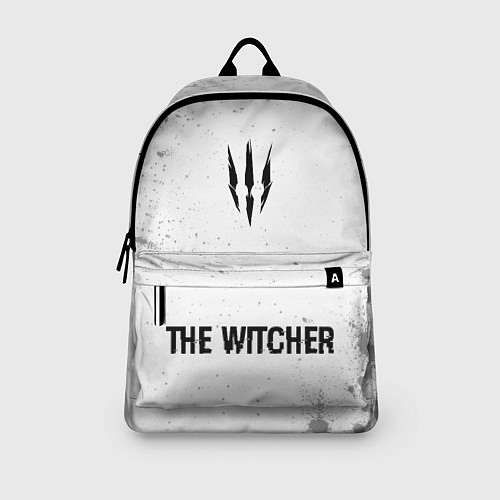 Рюкзак The Witcher glitch на светлом фоне: символ, надпис / 3D-принт – фото 3