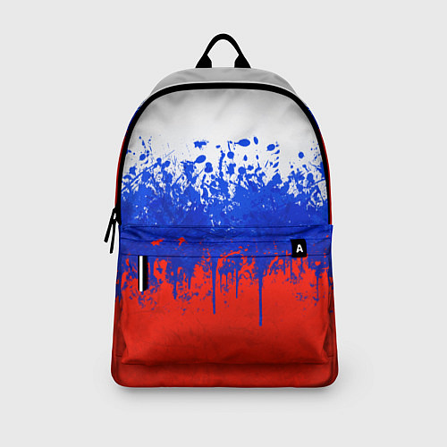 Рюкзак Флаг России с горизонтальными подтёками / 3D-принт – фото 3
