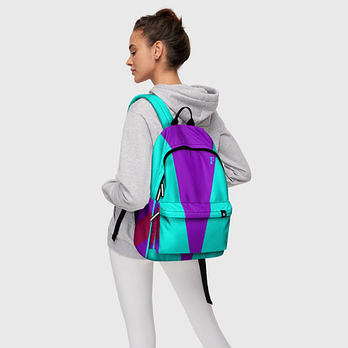 Рюкзак FIRM ярко-бирюзовая / 3D-принт – фото 6