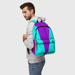 Рюкзак FIRM ярко-бирюзовая, цвет: 3D-принт — фото 2