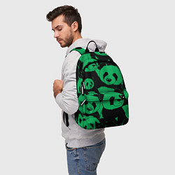 Рюкзак Panda green pattern, цвет: 3D-принт — фото 2