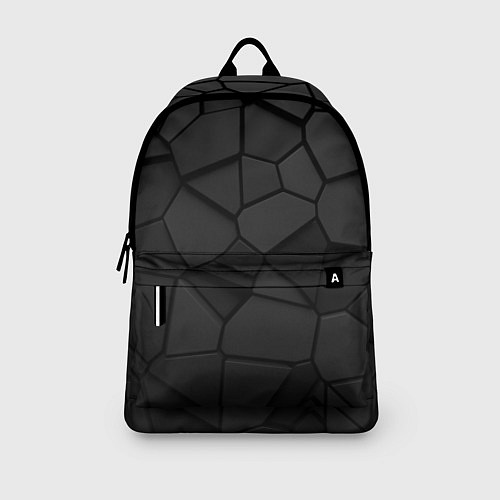 Рюкзак Черные стальные плиты / 3D-принт – фото 3