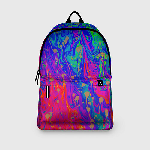 Рюкзак Разноцветная импрессивная композиция / 3D-принт – фото 3