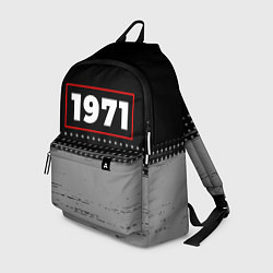 Рюкзак 1971 - в красной рамке на темном, цвет: 3D-принт
