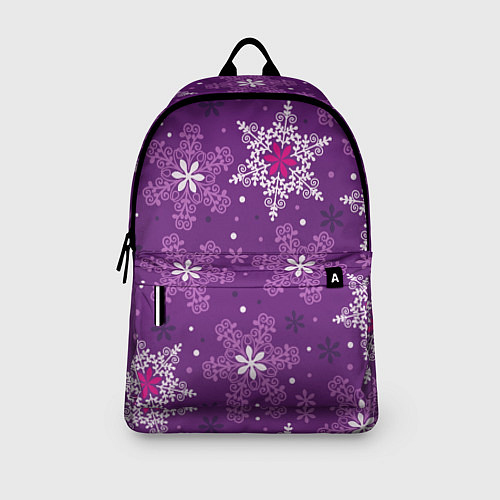 Рюкзак Violet snow / 3D-принт – фото 3