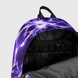 Рюкзак Соник в круге на фоне молний, цвет: 3D-принт — фото 2