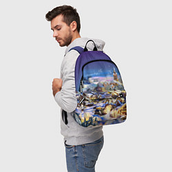 Рюкзак Рождественская деревня, цвет: 3D-принт — фото 2