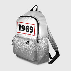 Рюкзак 1969 - в красной рамке на светлом, цвет: 3D-принт