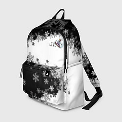 Рюкзак Сноуборд черно-белый, цвет: 3D-принт