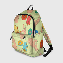 Рюкзак Emoji ok, цвет: 3D-принт