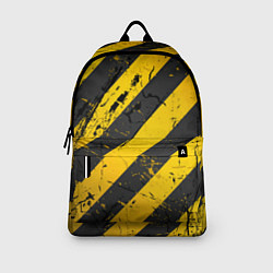 Рюкзак WARNING - желто-черные полосы, цвет: 3D-принт — фото 2