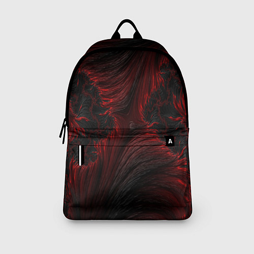 Рюкзак Красно - черные текстуры / 3D-принт – фото 3