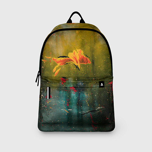 Рюкзак Весенне-осенний жёлтый туман и краски / 3D-принт – фото 3