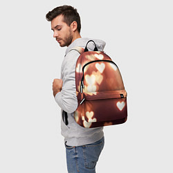 Рюкзак Летящие сердечки, цвет: 3D-принт — фото 2