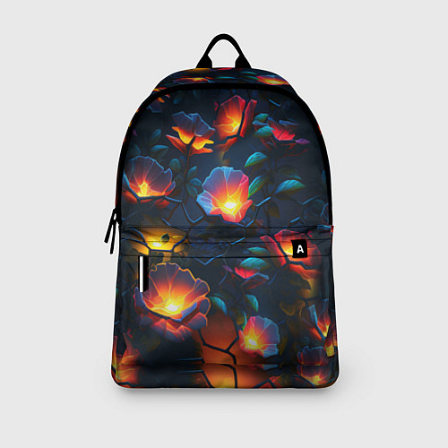 Рюкзак Светящиеся цветы / 3D-принт – фото 3