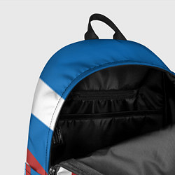 Рюкзак Непобедимая - в цветах российского флага, цвет: 3D-принт — фото 2