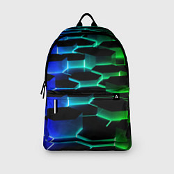 Рюкзак Неоновый разлом световых плит, цвет: 3D-принт — фото 2